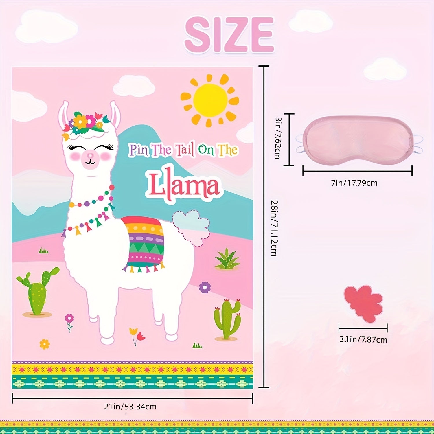 Alpaca Poster Sticker Game Party Supplies Home Decoration