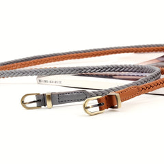 Vintage Braided Belt Casual Jeans Pants Dress Waist Belt