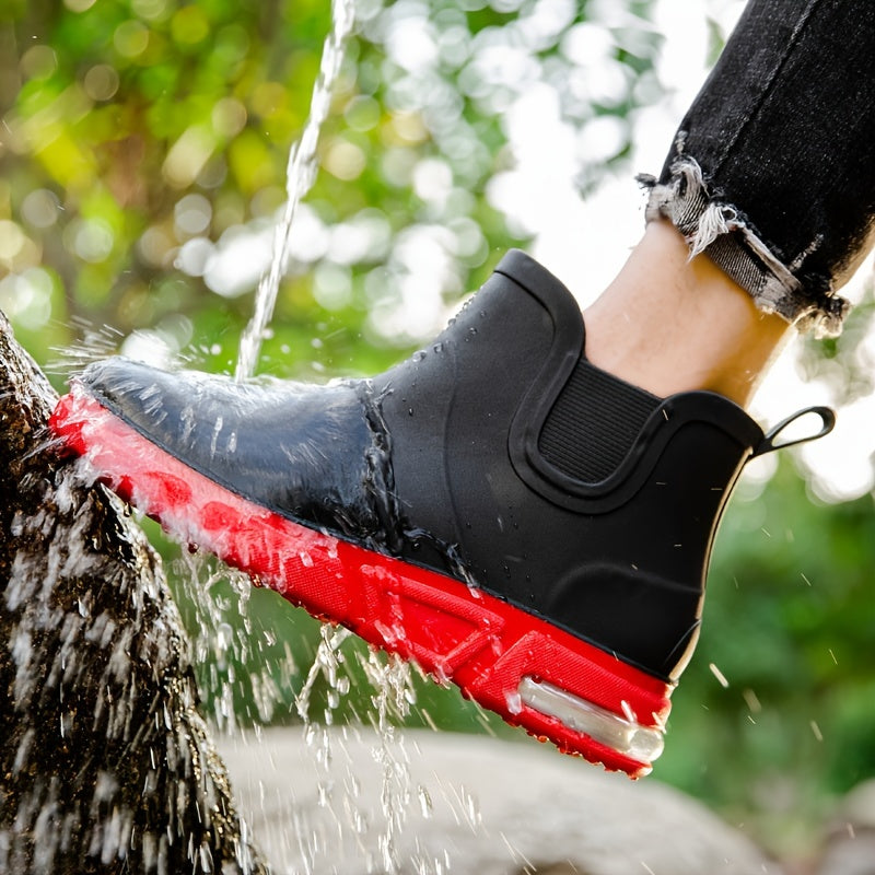 Men's Rain Boots Waterproof Non slip Rain Shoes For Outdoor Fishing