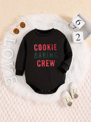 Baby Girl COOKIE BAKING CREW Onesie Romper Long Sleeve Bodysuit