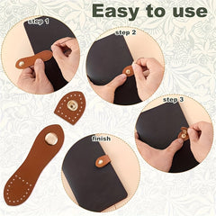 8pcs Snap Closure Fasteners for DIY Crafts Assorted Sizes Secure Closure