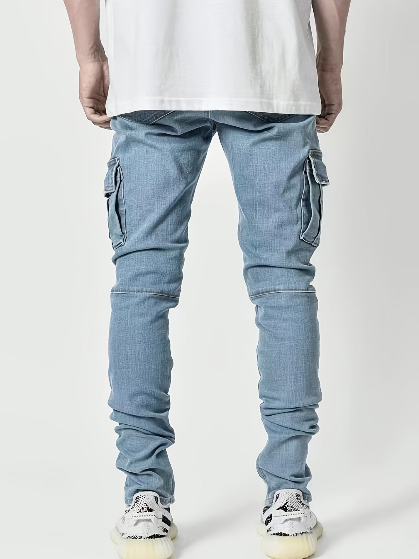 Mens Casual Cotton Jeans With Pocket
