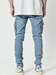 Mens Casual Cotton Jeans With Pocket