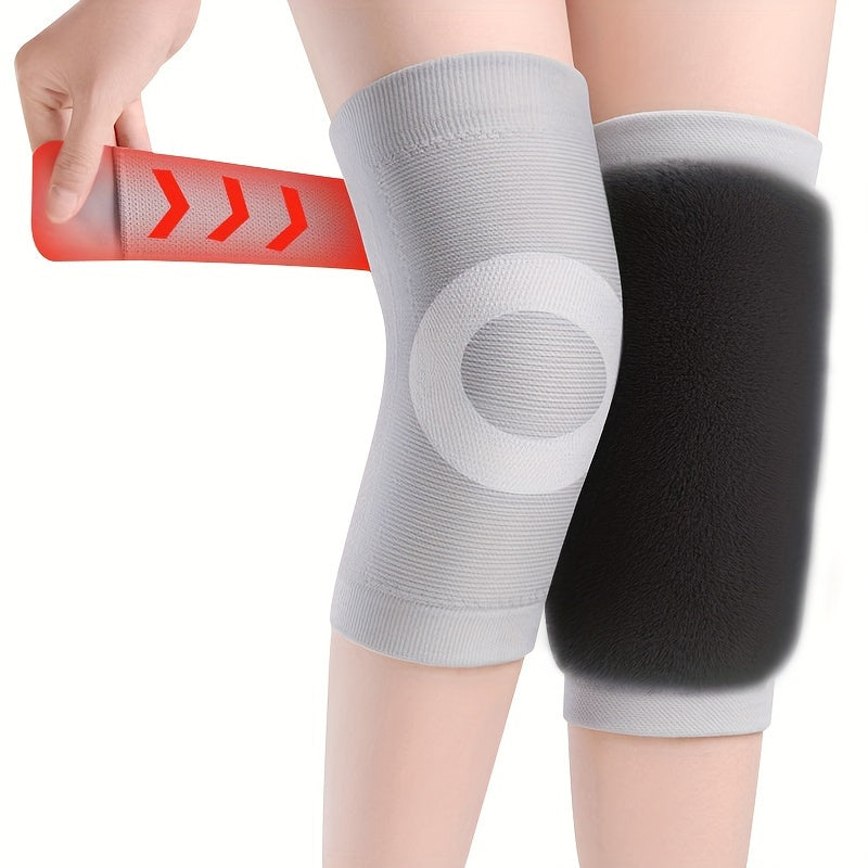 Thickened Rabbit Fur Knee Pad Warm Knitted Knee Pad Autumn And Winter