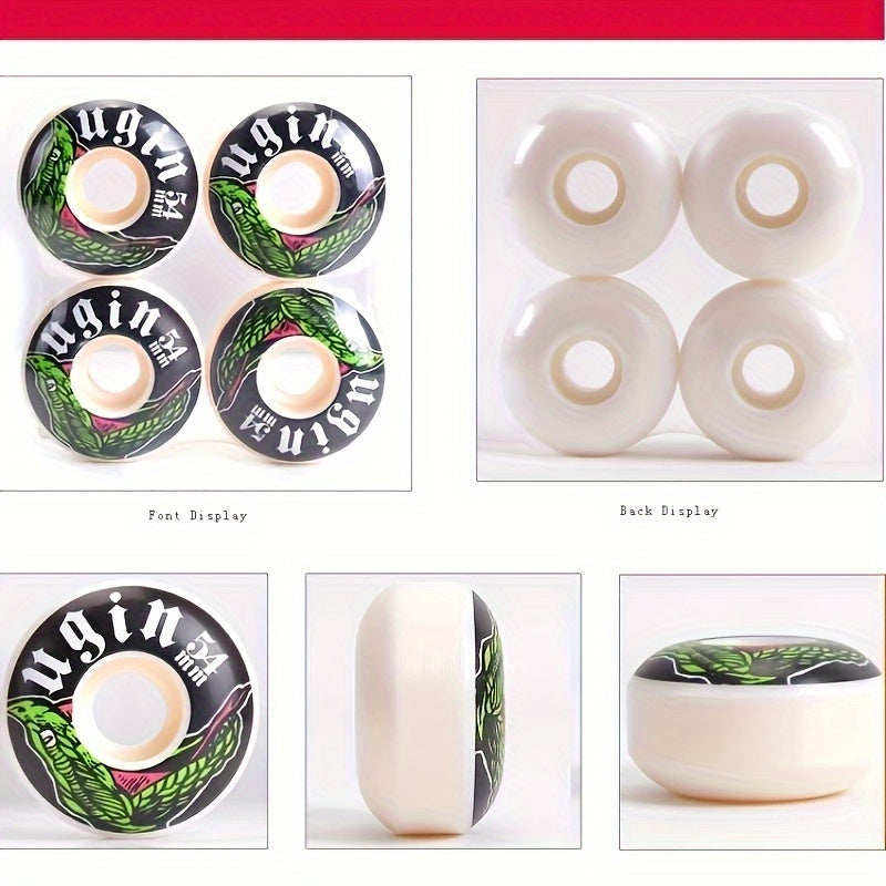 4pcs Durable Skateboard Wheels 54 32mm PU Wheel High Performance