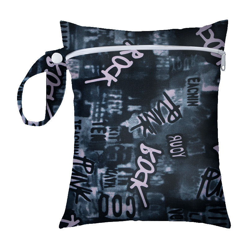 Waterproof Diaper Storage Bag 16x20cm Multiple Prints