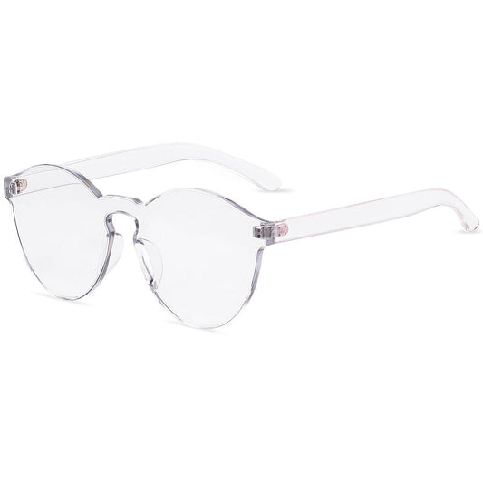 Oversized Round Sunglasses Women Colored Tinted Glasses