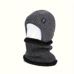Winter Beanie & Scarf Set Knitted Hat For Men And Women