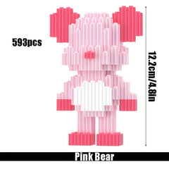 593pcs Bear Block Models - Challenging Hand-built Toys