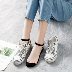 Cartoon Bear Print Socks & Ankle Socks Pack