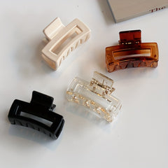 Small Rectangle Hair Clip High Ponytail Fixed Artifact Top Clip
