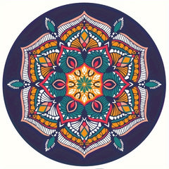 Colorful Round Yoga Mat Non-Slip Indoor/Outdoor Fitness Mat