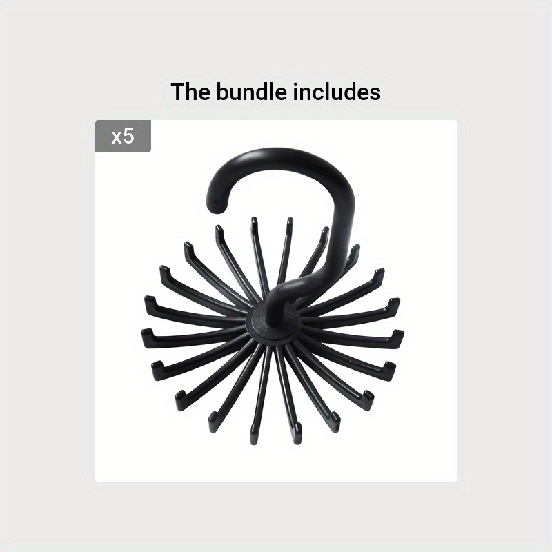Multifunction Rotating Hook Scarf Tie Belt Hanger Organizer