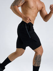 Men's Double Lined Slim Fit Compression Shorts