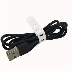 5pcs Silicone Cable Strap Data Cable Storage and Management