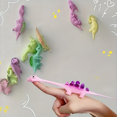 Mini Dinosaur Finger Slingshot Toys - Colorful Prank Fun for Classmates