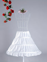 Girls 3-Hoop Petticoat Full Slip Skirt for Flower Girl