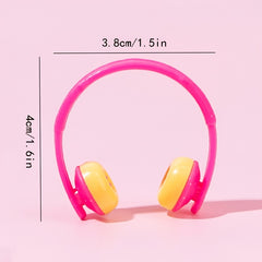 Doll Dress Up Headphones Doll Mini Headphone Accessories Play House Toy