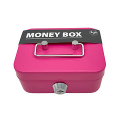 Metal Money Storage Box Locking Lid Keys Valuable Items Storage Bag