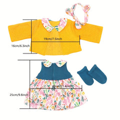 Deal Together Doll Toy Clothing Set - 5 Styles for 22 Inch Dolls Onesie