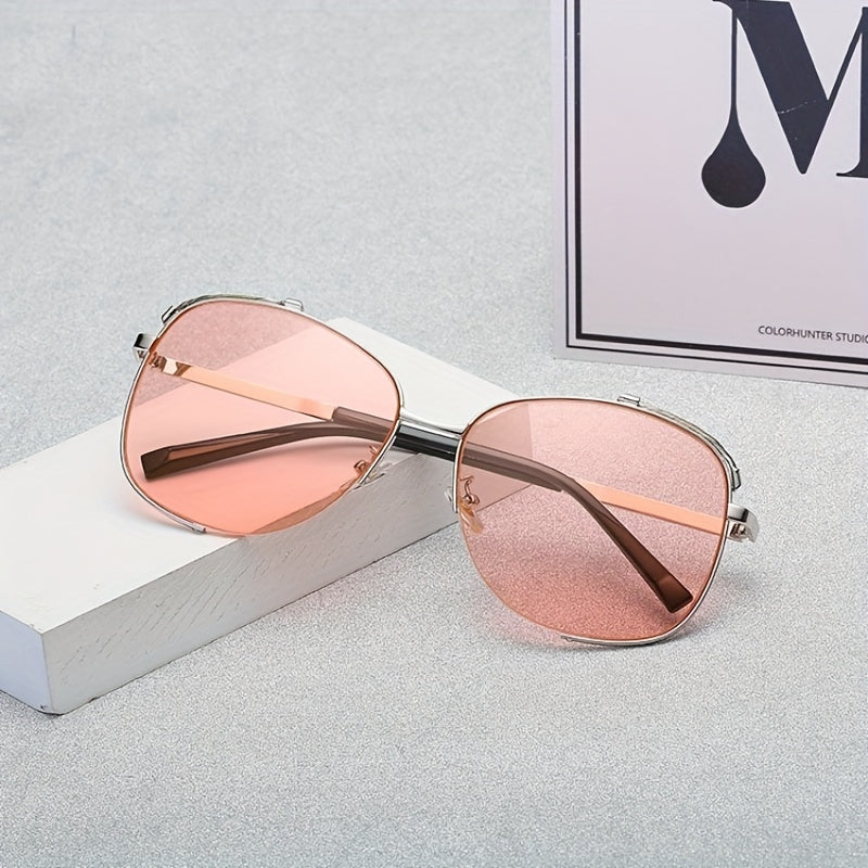 Unisex Oval Frame Personality Sunglasses UV Protection Windproof Sunglasses