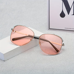 Unisex Oval Frame Personality Sunglasses UV Protection Windproof Sunglasses