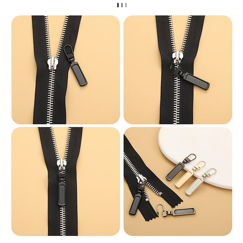 5 Pcs Metal Zipper Pullers Repair Sewing Notions