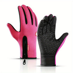Winter Warm Gloves Full Finger Touch Screen Non-slip Waterproof Windproof