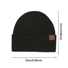 Cuffed Men's Warm Knitted Pullover Hat - Casual Style