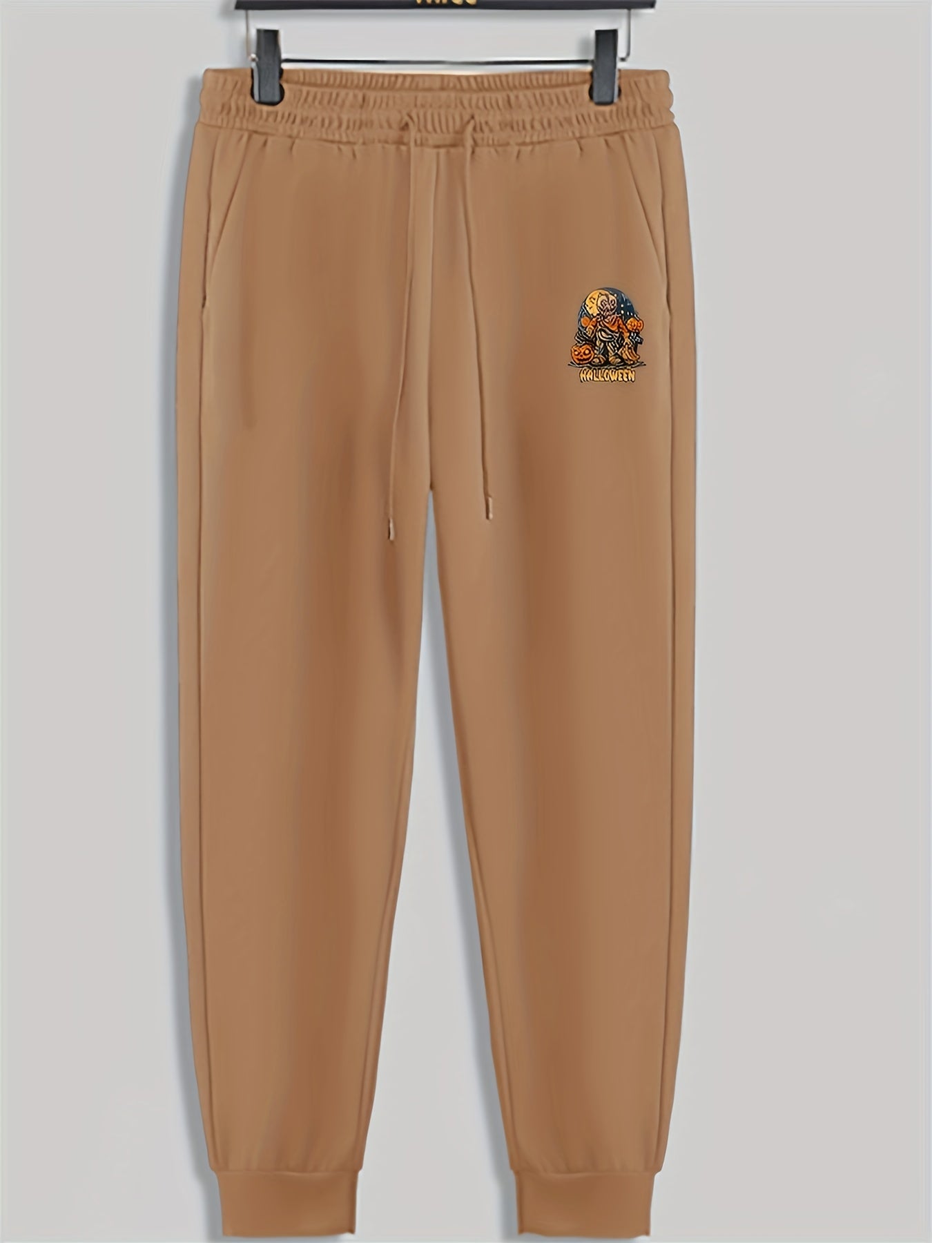 Halloween Pumpkin Print Men's Pants Sweatpants Loose Casual Trousers