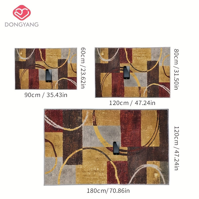Soft Faux Cashmere Hallway Carpet Non-slip Mat Entrance Bedside Blanket