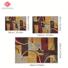 Soft Faux Cashmere Hallway Carpet Non-slip Mat Entrance Bedside Blanket