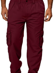 Men's Cargo Pants Thin Casual Loose Fit Stretch Jogging Pants