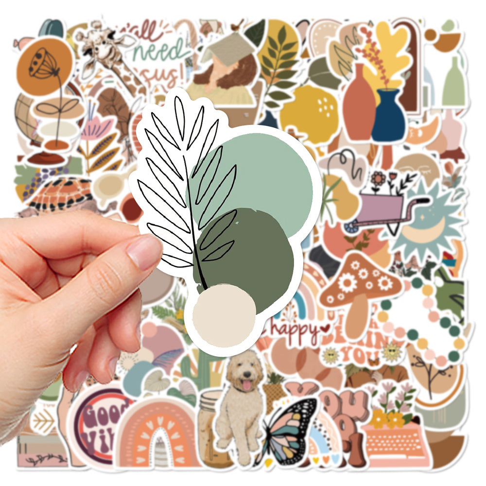 100sheets Polyamid Graffiti Sticker DIY Stationery Cup Decor Sticker