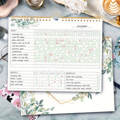 Habit Tracker Journal Spiral Binding Planner