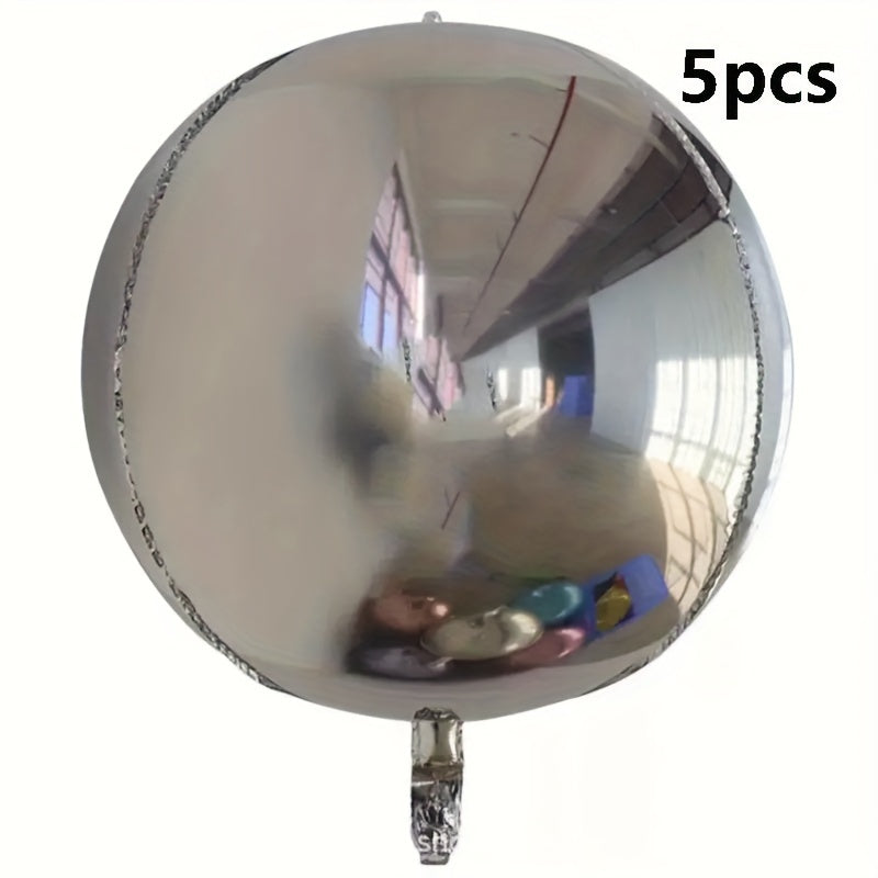 5pcs 4D Foil Balloons 55 88 Cm Round Balloons for Wedding Birthday