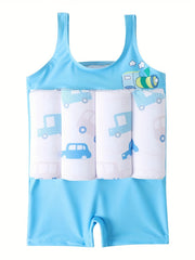 Cartoon One Piece Swimsuit Professional Floating Sports Swimwear