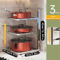 Kitchen Storage Rack for Pots and Pans - Sink Cabinet Organizer