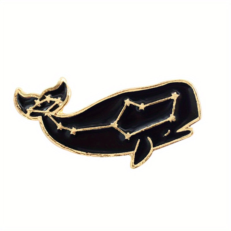 Whale Pin for Backpack Hat Clothes & Jewelry Perfect Gift for Boys & Girls
