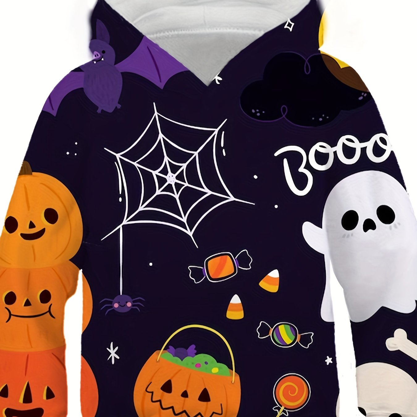 Halloween Pumpkin 3D Print Hoodie for Teens