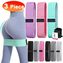 3pcs Fitness Elastic Resistance Bands Hip Circle For Chest Expand Gym Training