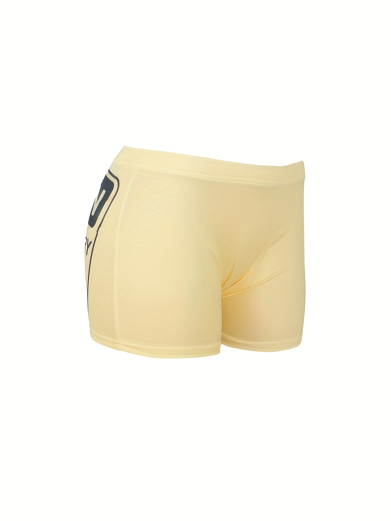 Letter Print Skinny Yoga Shorts for Women
