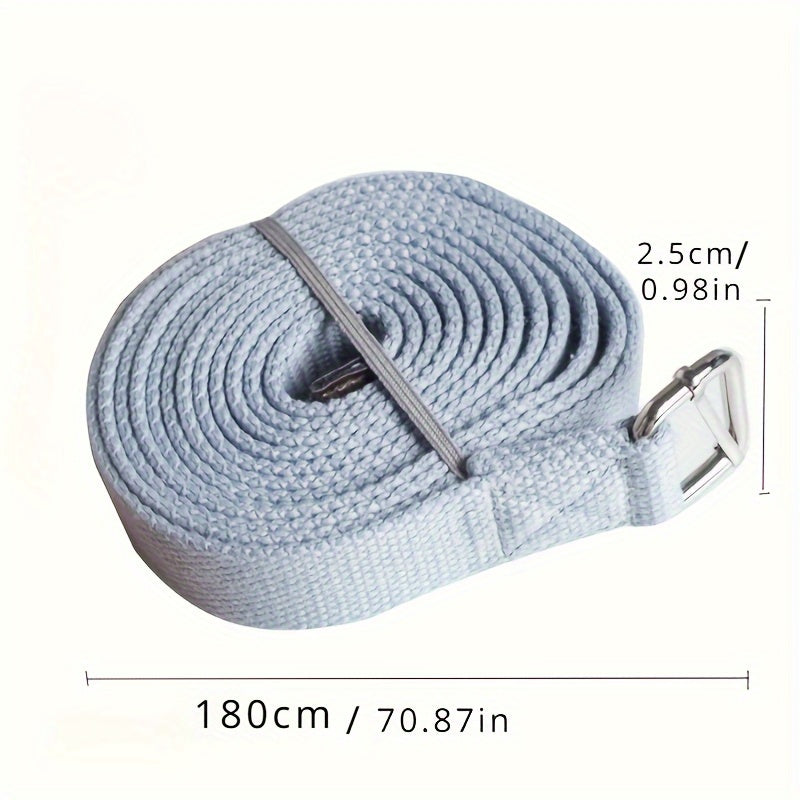 Adjustable Yoga Stretch Band w/ D Ring for Exercise Resistance