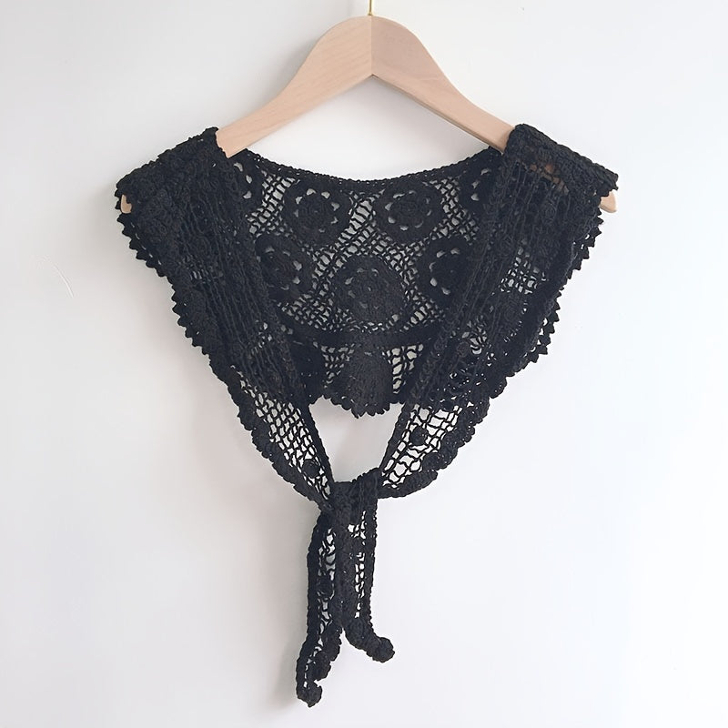 Solid Versatile Decorated Shawl Wrap For Women Fall Spring