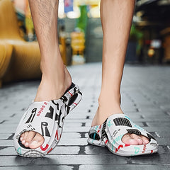 Men Slides Lightweight Non Slip Quick Dry Slippers