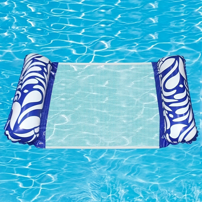 PVC Inflatable Floating Row Foldable Hammock Lounge Chair