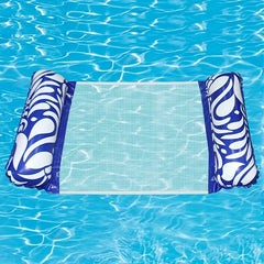 PVC Inflatable Floating Row Foldable Hammock Lounge Chair