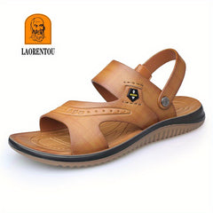 LAORENTOU Men's Non Slip Lightweight Slides Open Toe Quick Dry Slippers