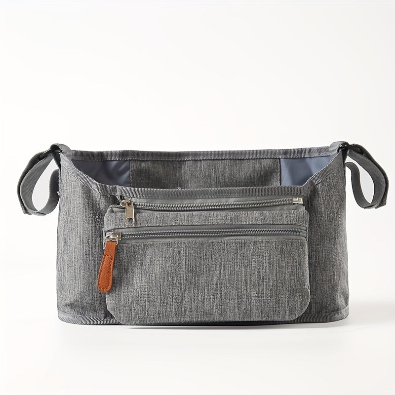 Stroller Organizer Insulated Cup Holder Phone Bag Adjustable Velcro