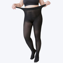 Solid High Rise Stockings For Plus Size Women